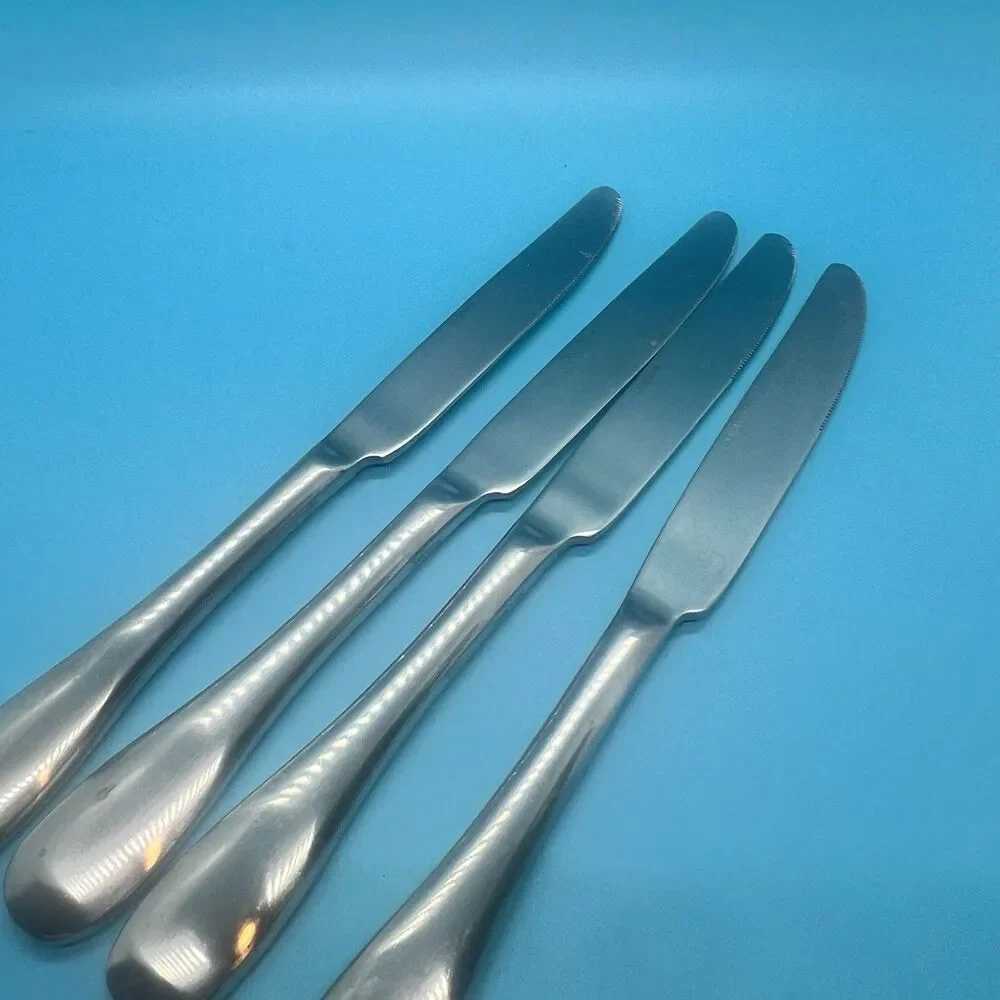 4 dinner knives knife Oneida Aptitude 90-212 Stainless Flatware silverware